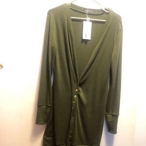 Moss green cardigan